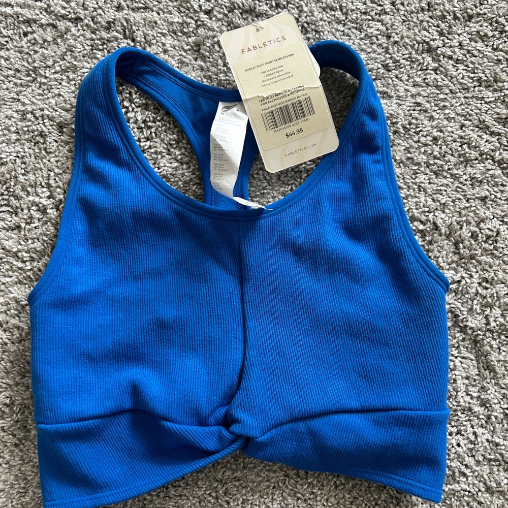 Fabletics Kinsley Knot Front Seamless Bra